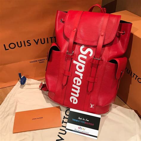 supreme x louis vuitton backpack price|louis vuitton x supreme cartera.